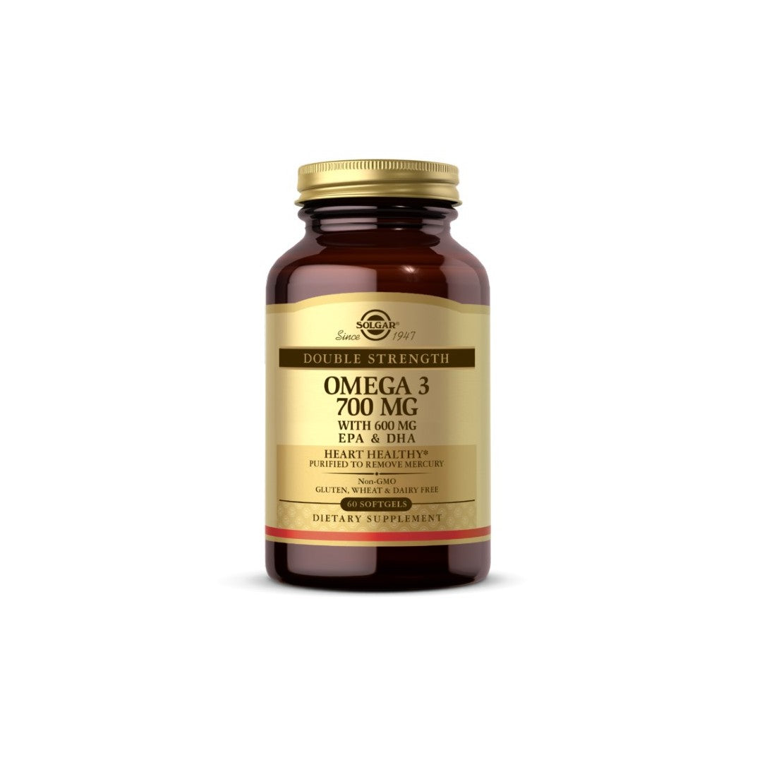 Omega-3 Double Strength 700 mg 60 Weichkapseln Solgar